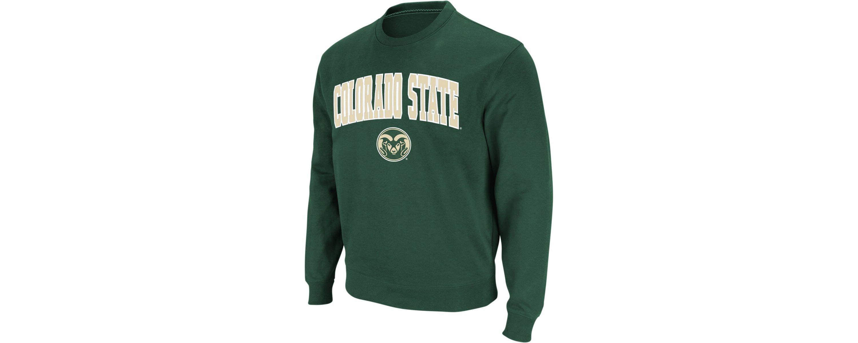 NCAA Colorado State Rams Arch & Logo Crew Neck Sweatshirt
