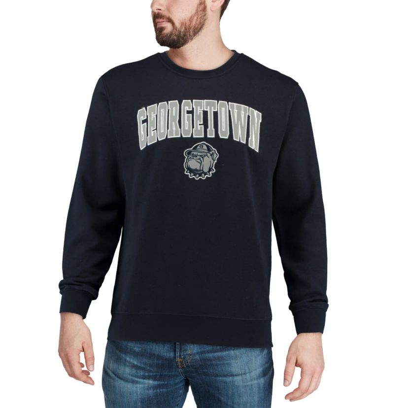 NCAA Georgetown Hoyas Arch & Logo Crew Neck Sweatshirt