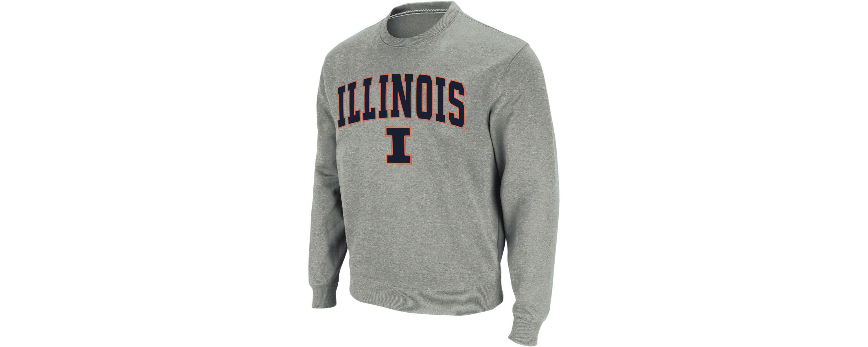 NCAA Illinois Fighting Illini Arch & Logo Crew Neck Sweatshirt