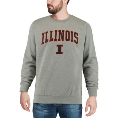 NCAA Illinois Fighting Illini Arch & Logo Crew Neck Sweatshirt