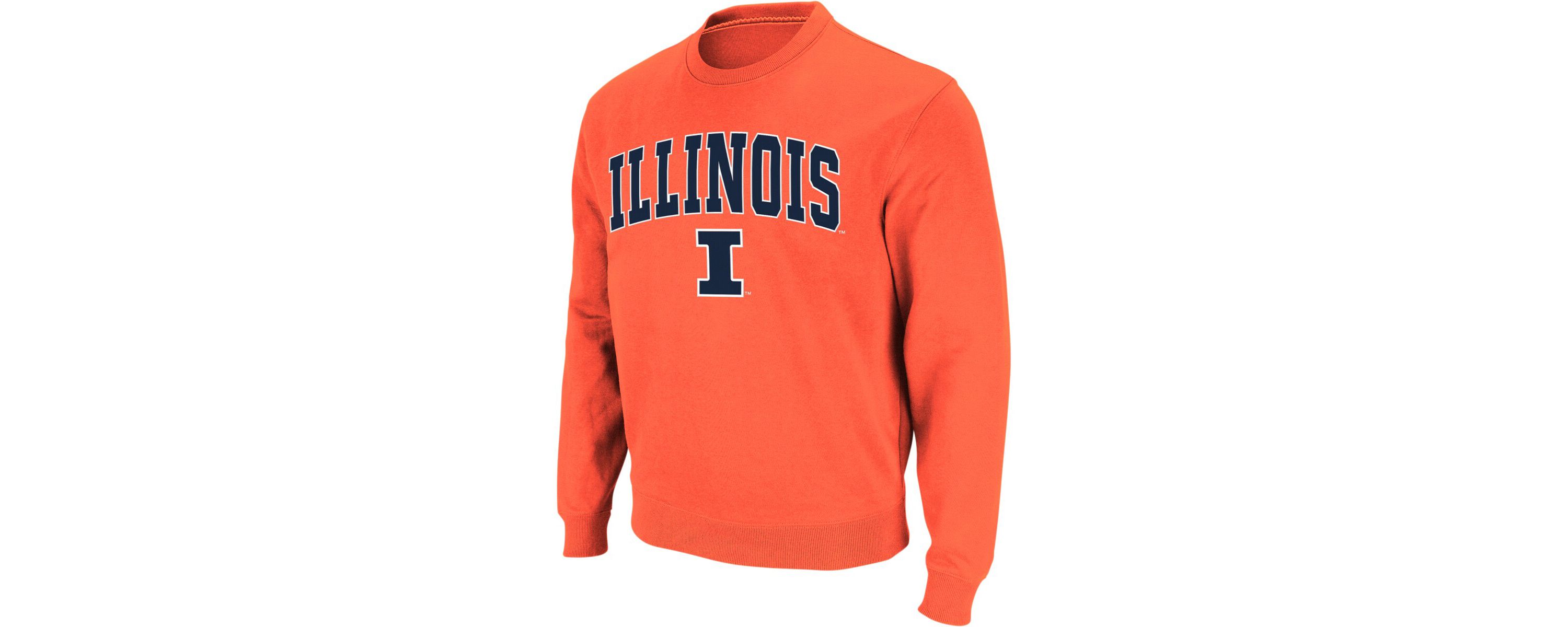 NCAA Illinois Fighting Illini Arch & Logo Crew Neck Sweatshirt
