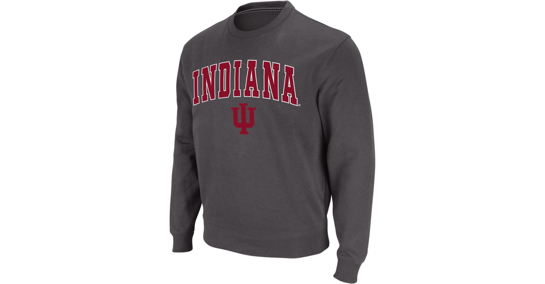 NCAA Indiana Hoosiers Arch & Logo Crew Neck Sweatshirt