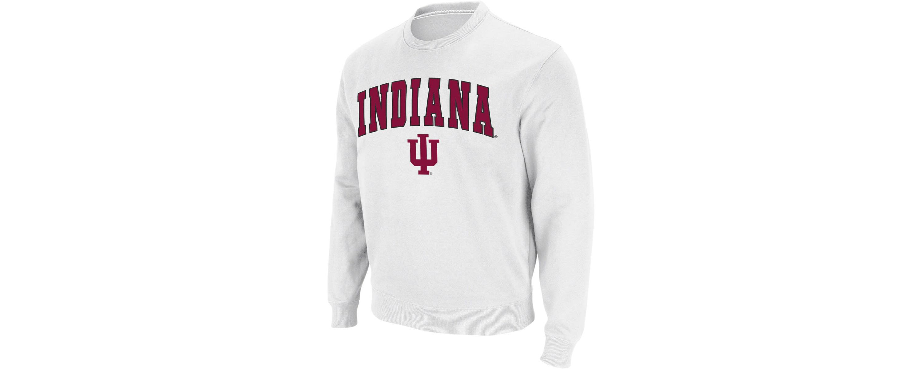 NCAA Indiana Hoosiers Arch & Logo Crew Neck Sweatshirt