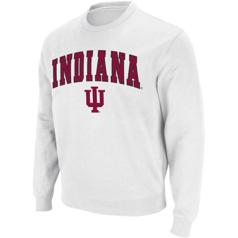 NCAA Indiana Hoosiers Arch & Logo Crew Neck Sweatshirt