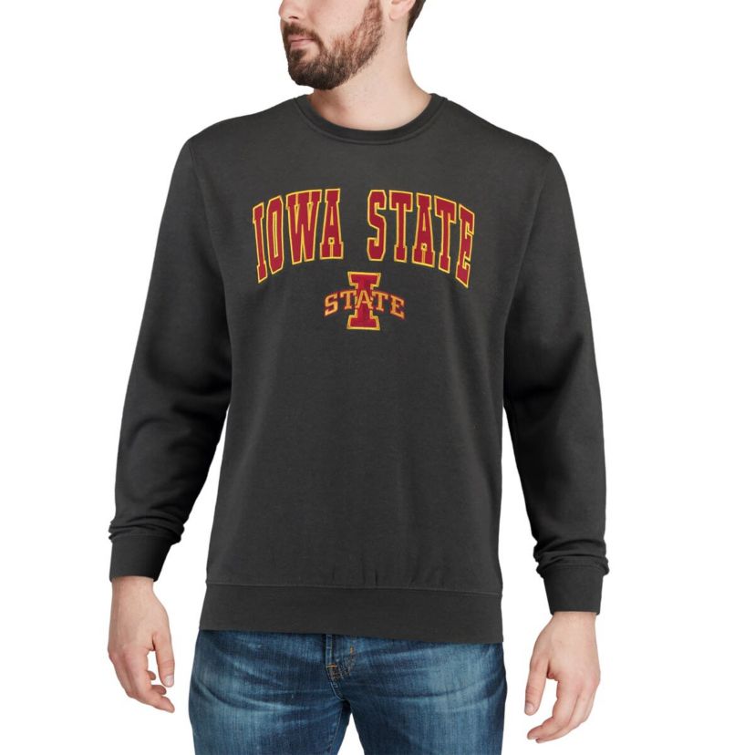 NCAA Iowa State Cyclones Arch & Logo Crew Neck Sweatshirt