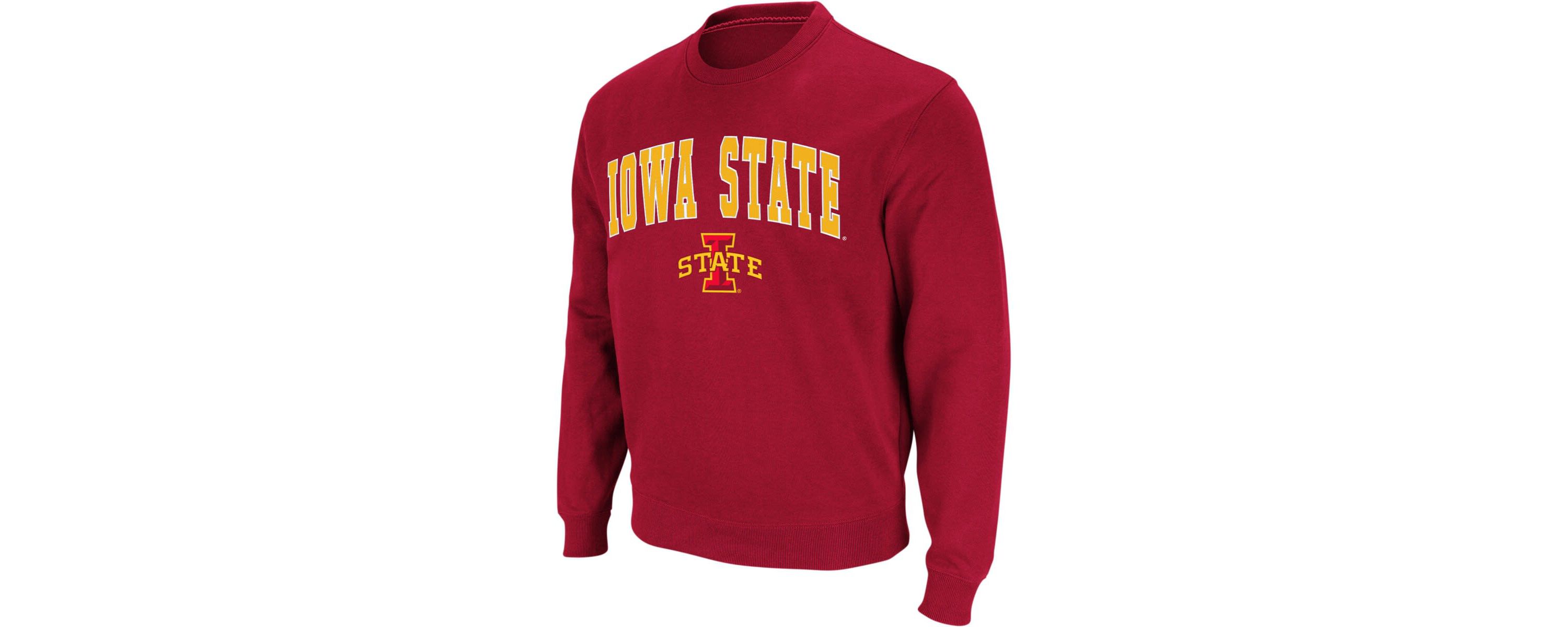 NCAA Iowa State Cyclones Arch & Logo Crew Neck Sweatshirt