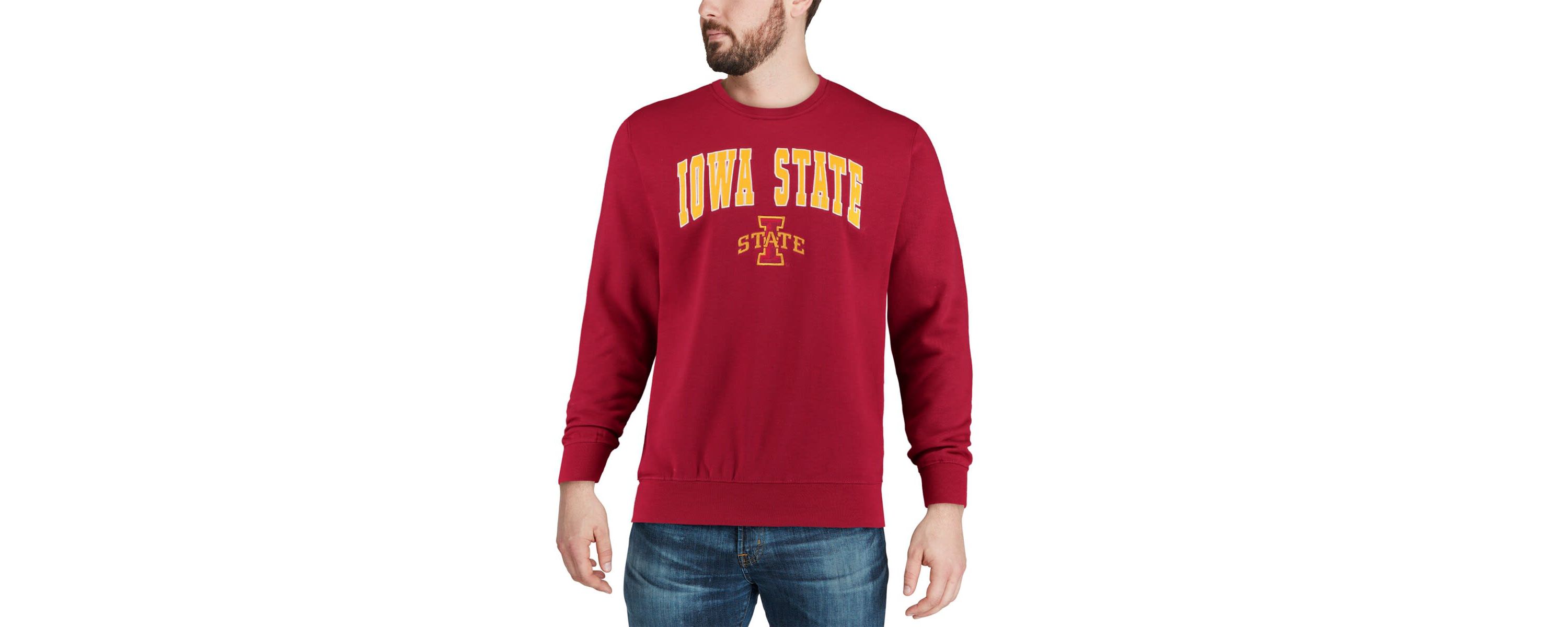 NCAA Iowa State Cyclones Arch & Logo Crew Neck Sweatshirt