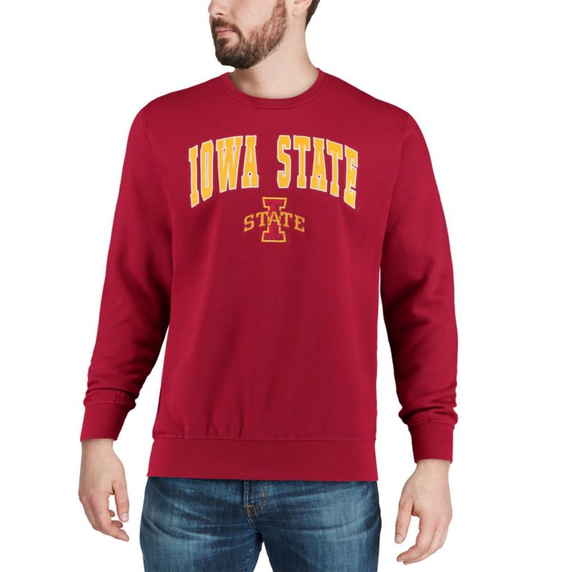 NCAA Iowa State Cyclones Arch & Logo Crew Neck Sweatshirt
