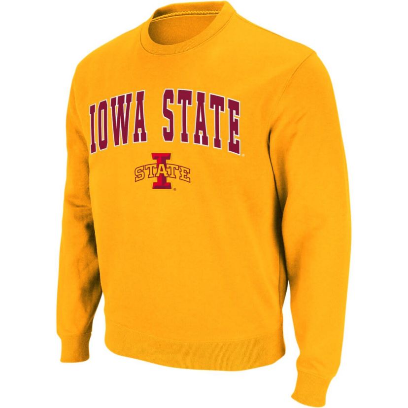 NCAA Iowa State Cyclones Arch & Logo Crew Neck Sweatshirt