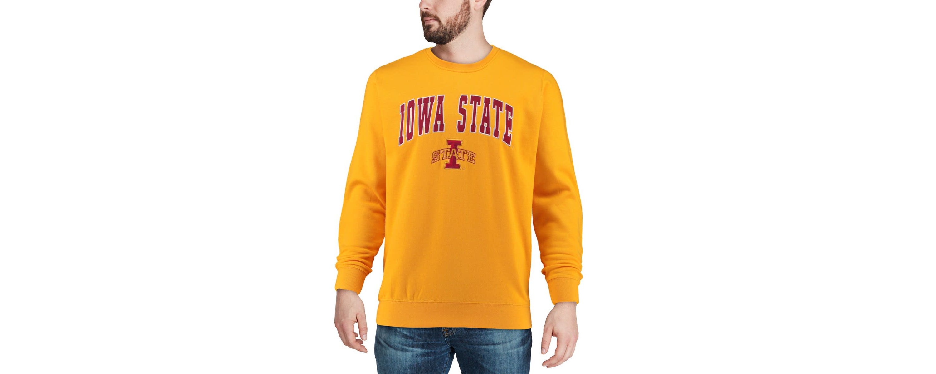 NCAA Iowa State Cyclones Arch & Logo Crew Neck Sweatshirt