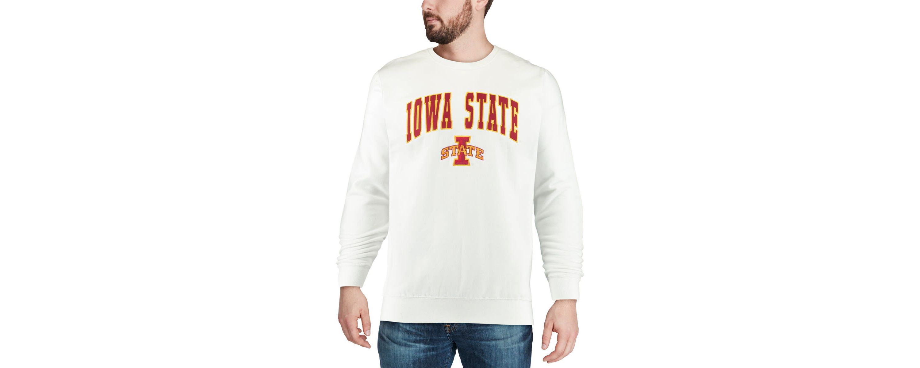 NCAA Iowa State Cyclones Arch & Logo Crew Neck Sweatshirt