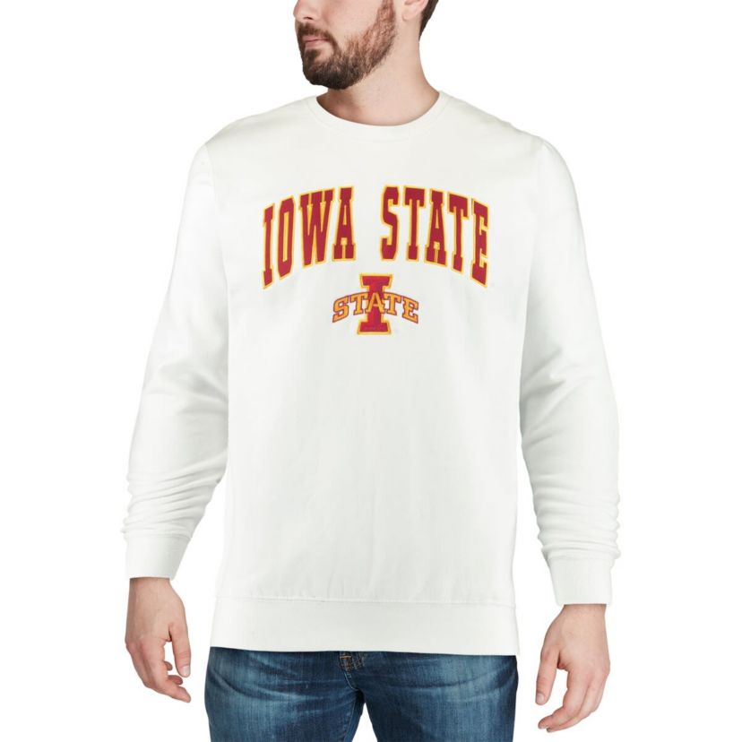 NCAA Iowa State Cyclones Arch & Logo Crew Neck Sweatshirt