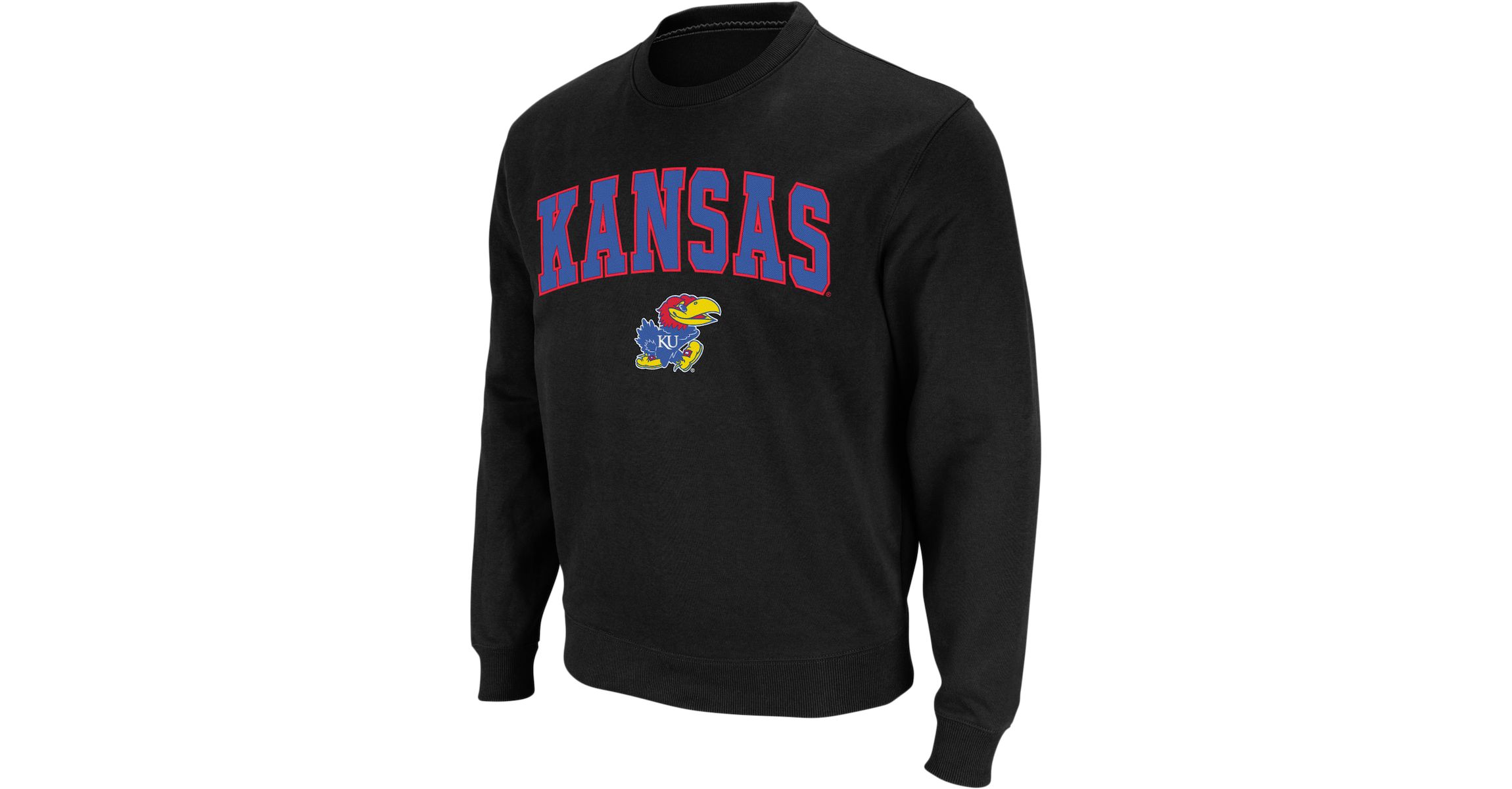 NCAA Kansas Jayhawks Arch & Logo Crew Neck Sweatshirt