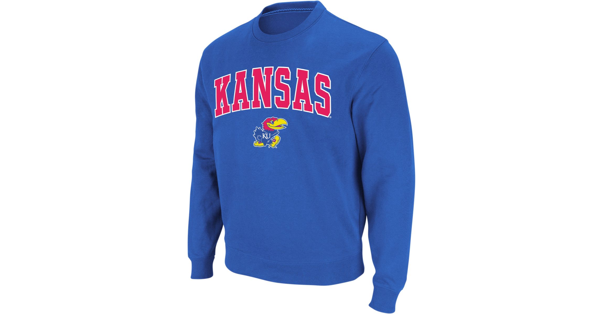 NCAA Kansas Jayhawks Arch & Logo Crew Neck Sweatshirt
