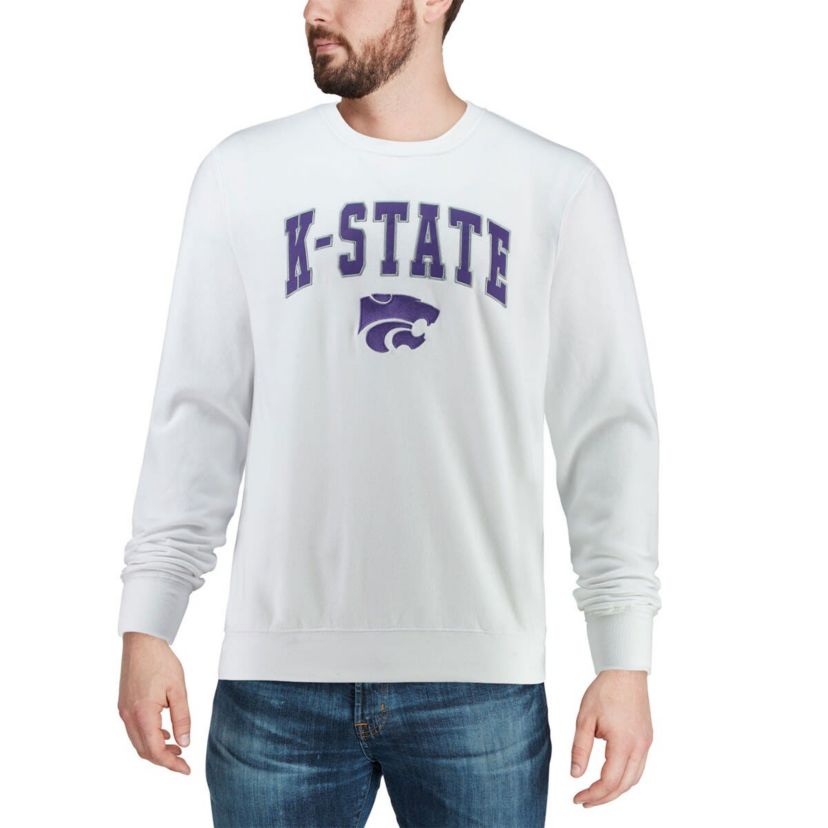 NCAA Kansas State Wildcats Arch & Logo Crew Neck Sweatshirt