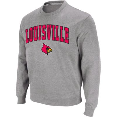 Colosseum Men's NCAA Louisville Cardinals Arch & Logo Crew Neck Sweatshirt