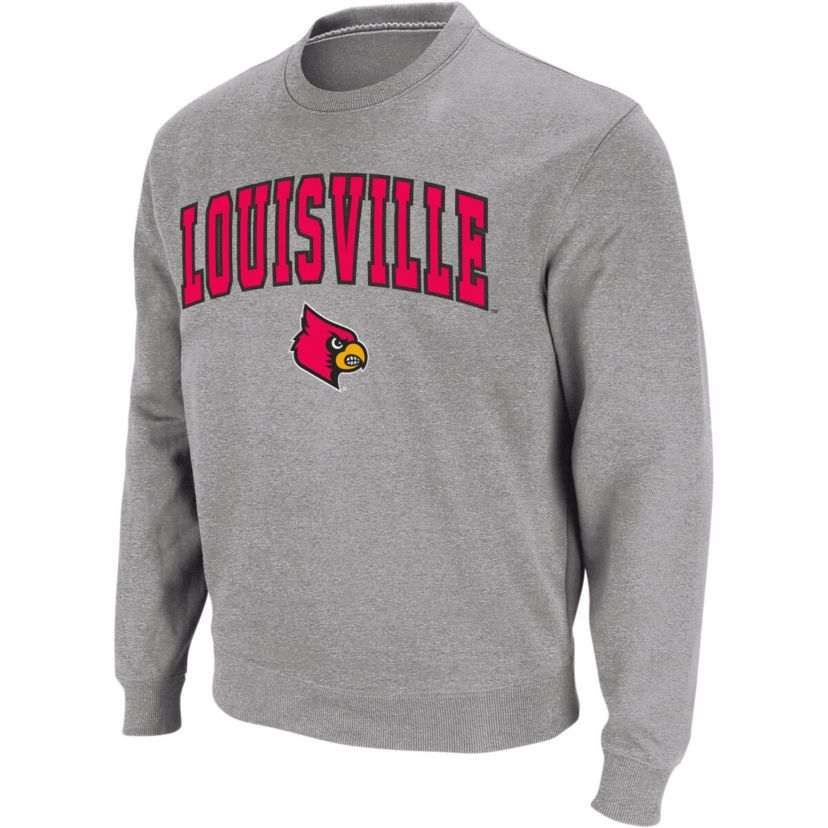 NCAA Louisville Cardinals Arch & Logo Crew Neck Sweatshirt
