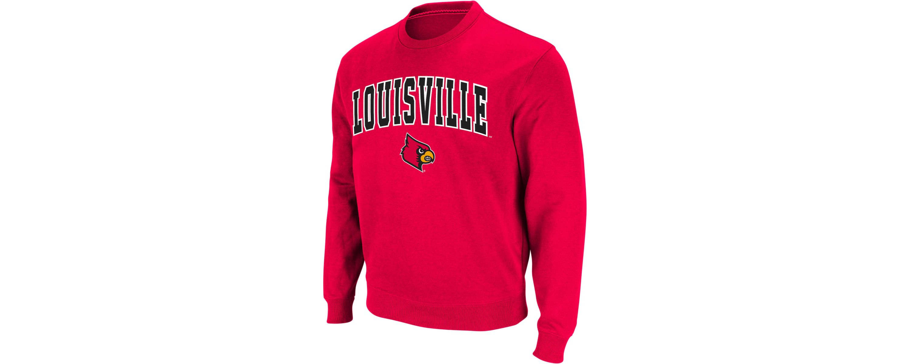 NCAA Louisville Cardinals Arch & Logo Crew Neck Sweatshirt