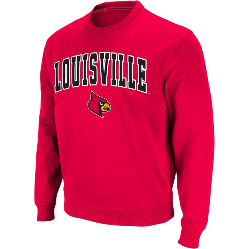 NCAA Louisville Cardinals Arch & Logo Crew Neck Sweatshirt