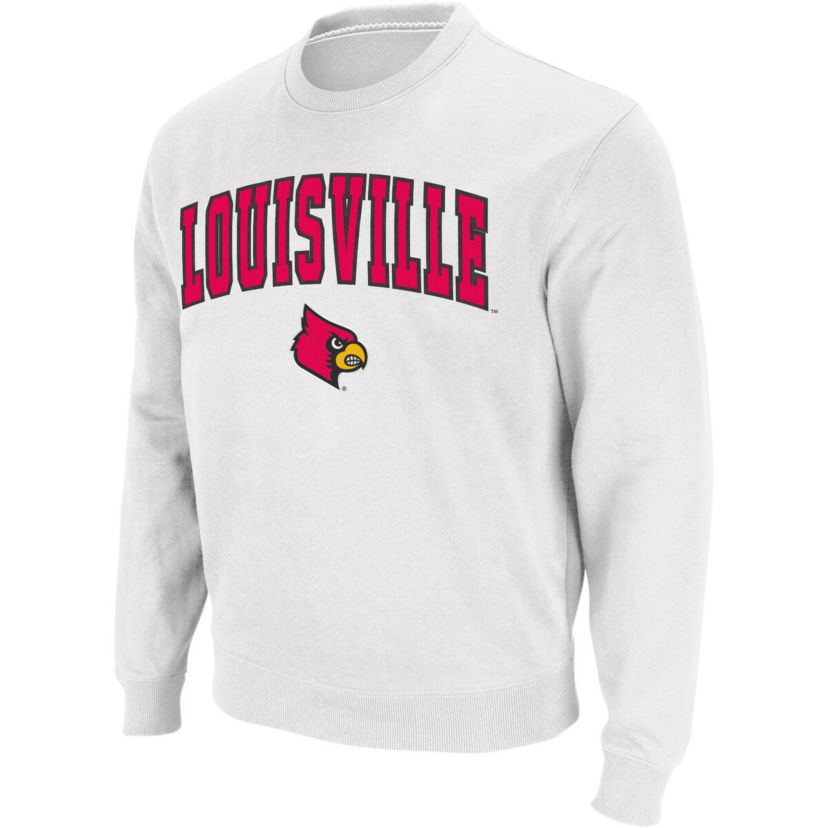 NCAA Louisville Cardinals Arch & Logo Crew Neck Sweatshirt