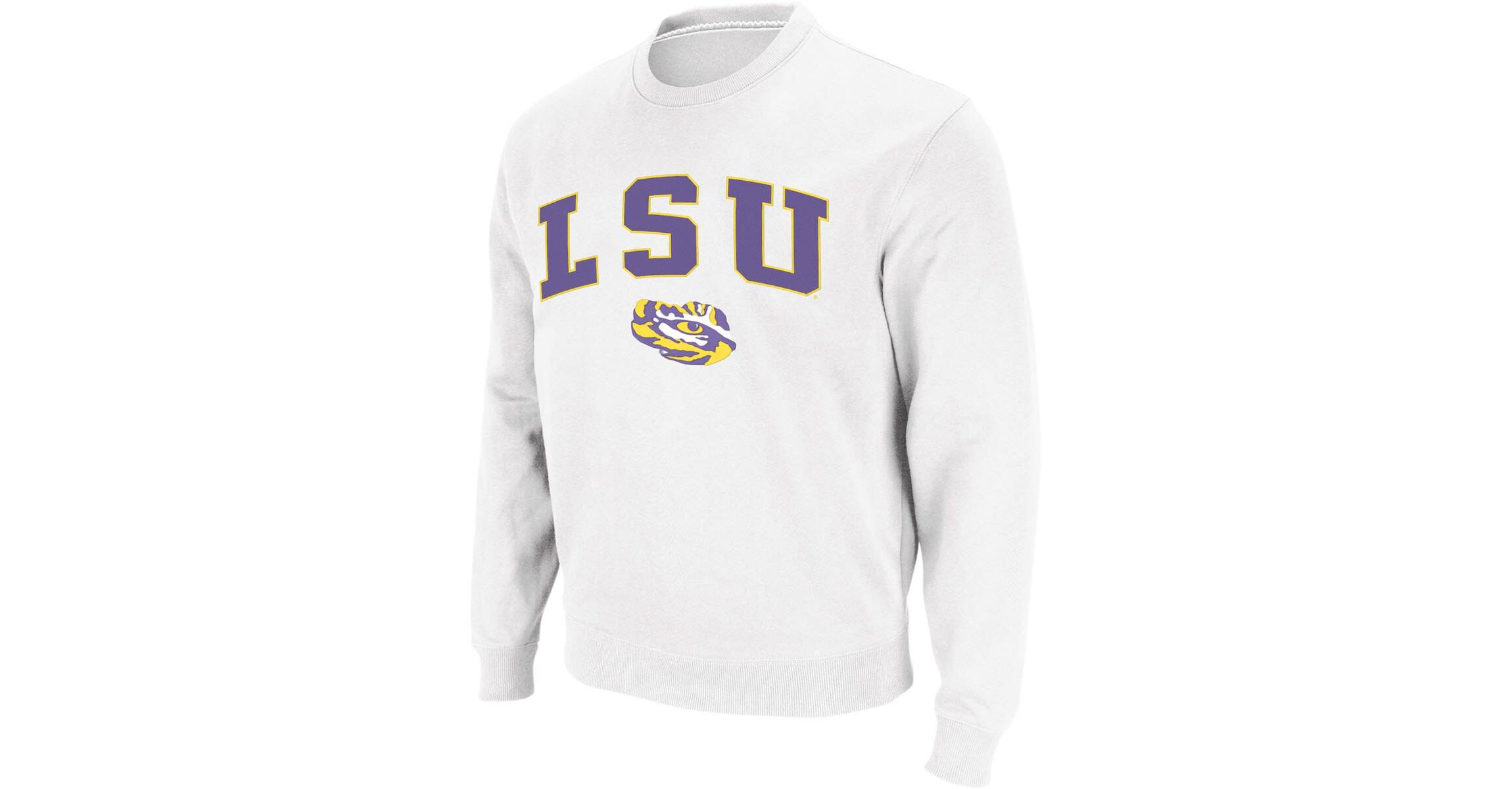 Colosseum NCAA LSU Tigers Arch & Logo Crew Neck Sweatshirt | Belk