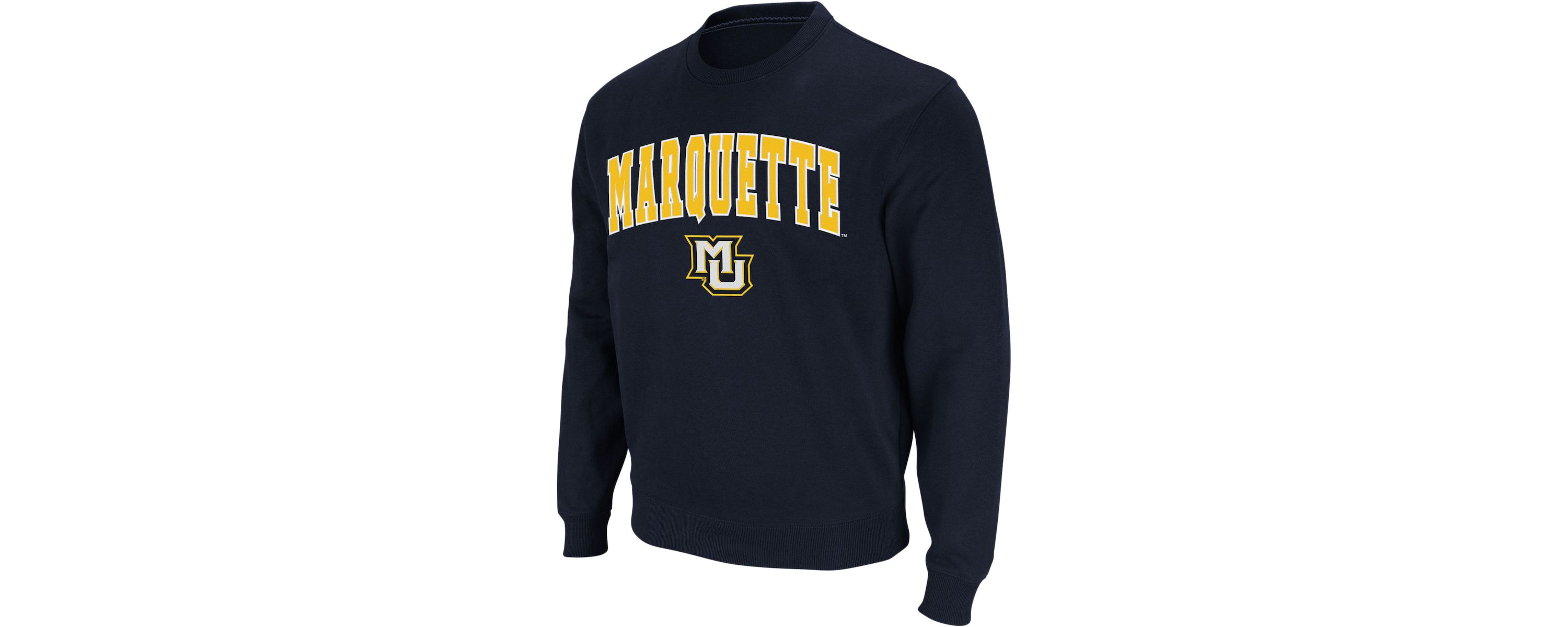 NCAA Marquette Golden Eagles Arch & Logo Crew Neck Sweatshirt
