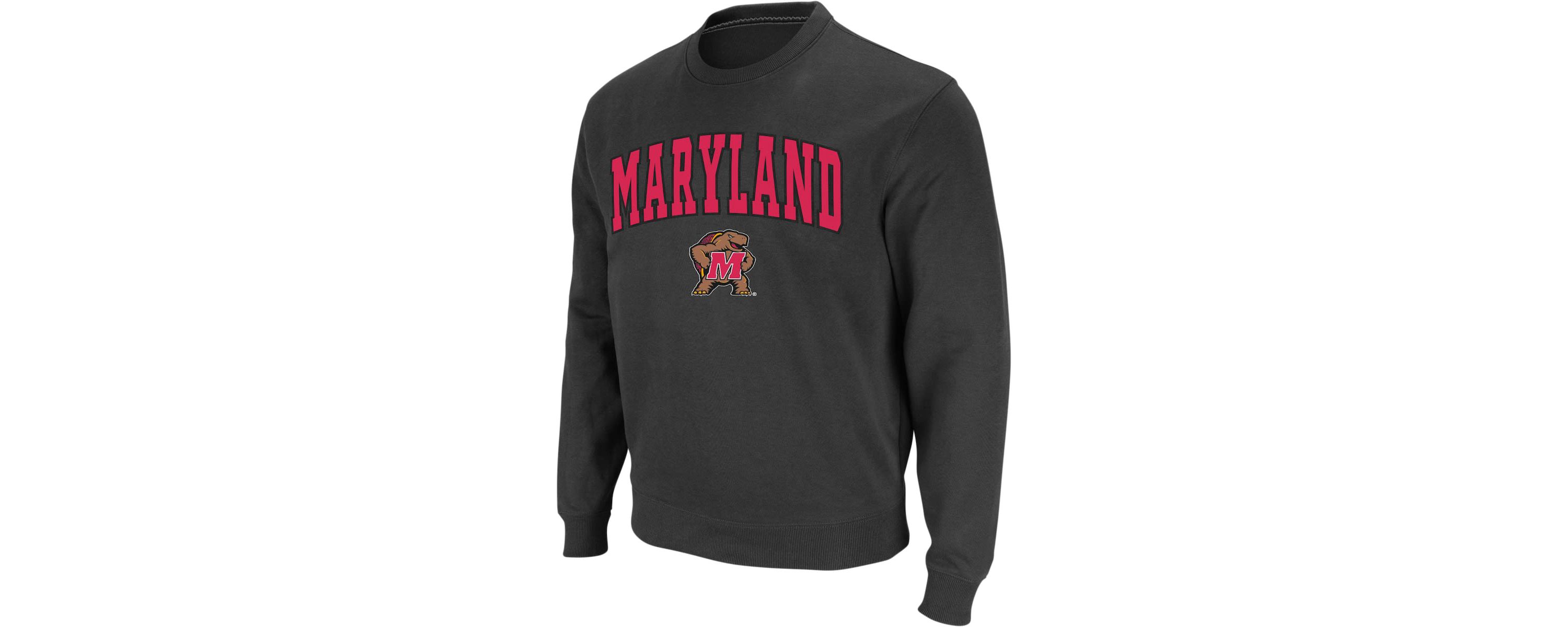 NCAA Maryland Terrapins Arch & Logo Crew Neck Sweatshirt