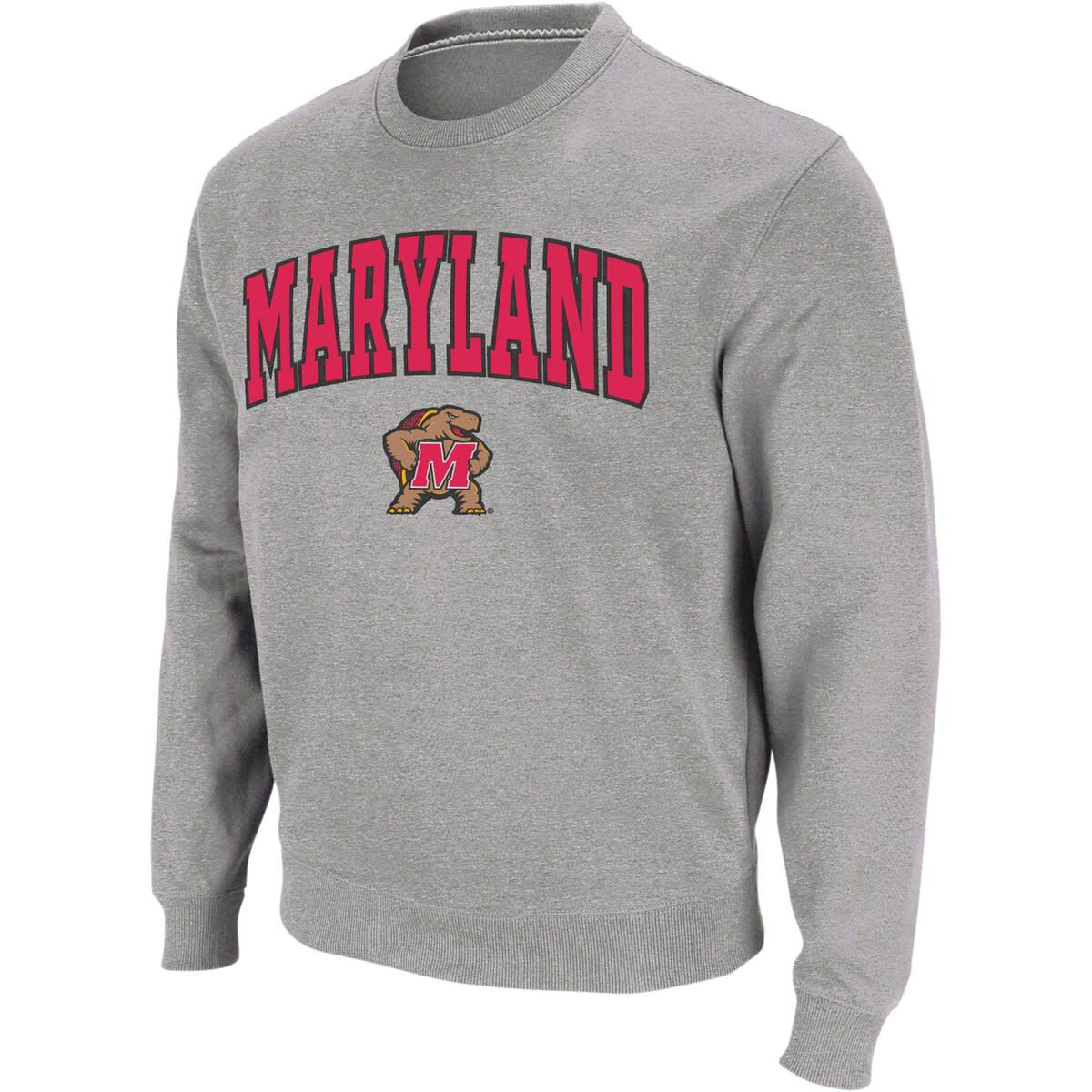 NCAA Maryland Terrapins Arch & Logo Crew Neck Sweatshirt