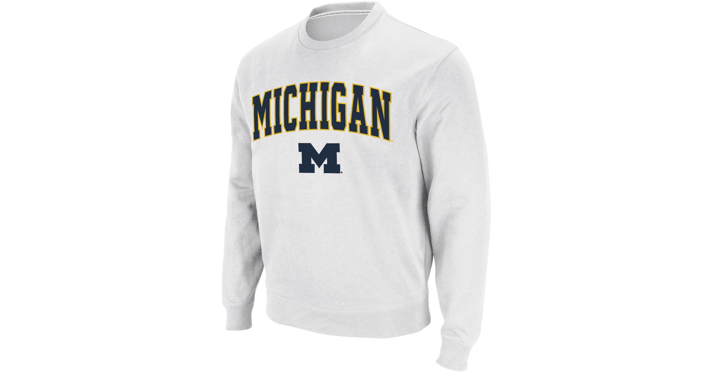 NCAA Michigan Wolverines Arch & Logo Crew Neck Sweatshirt