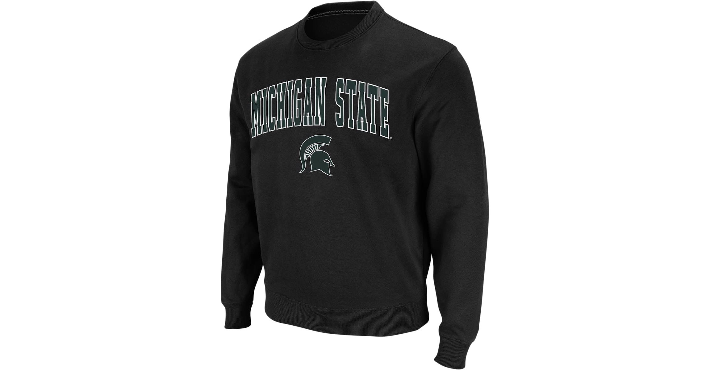NCAA Michigan State Spartans Arch & Logo Crew Neck Sweatshirt