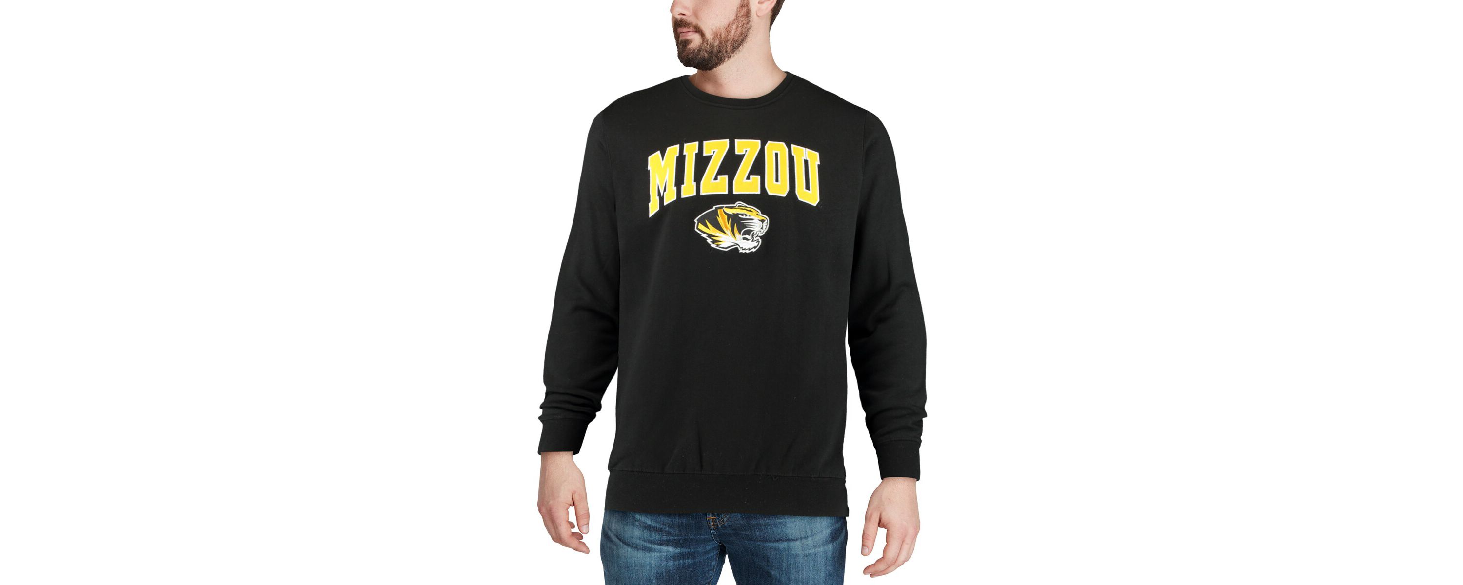 NCAA Missouri Tigers Arch & Logo Crew Neck Sweatshirt