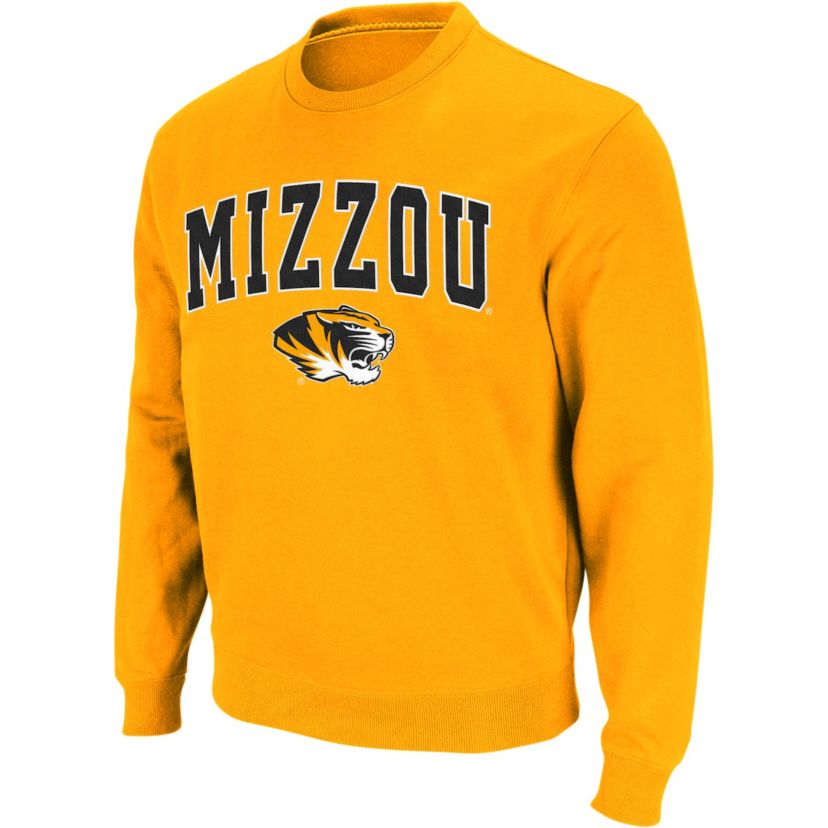 NCAA Missouri Tigers Arch & Logo Crew Neck Sweatshirt