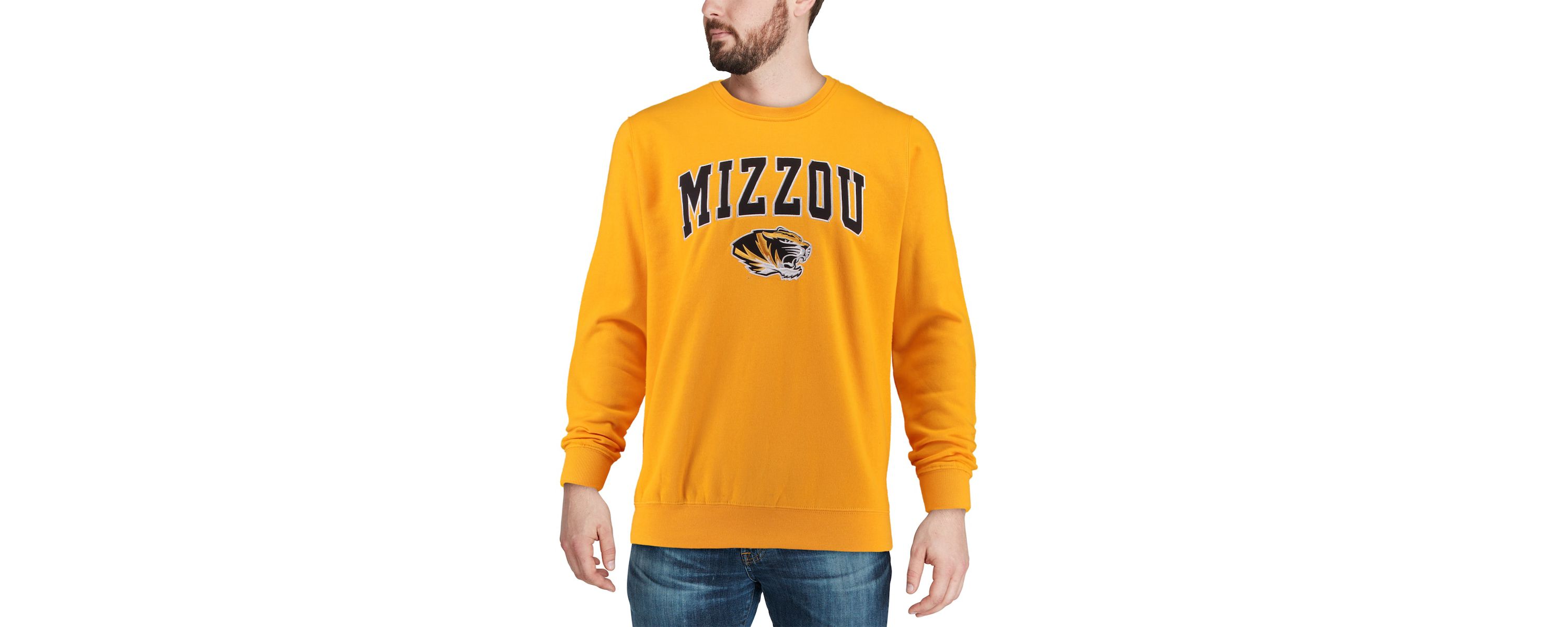 NCAA Missouri Tigers Arch & Logo Crew Neck Sweatshirt