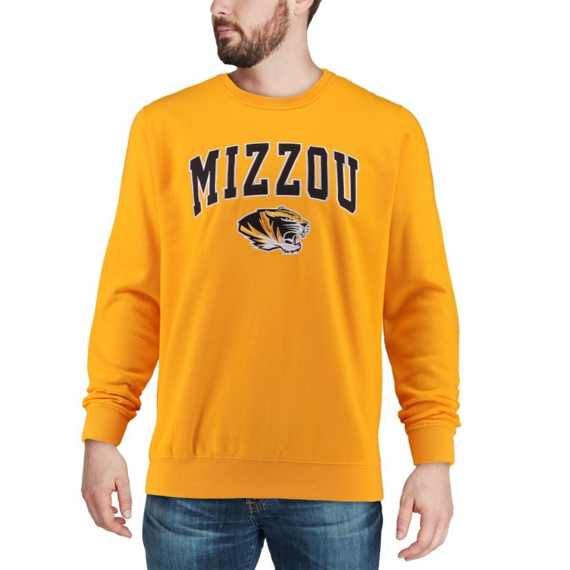 NCAA Missouri Tigers Arch & Logo Crew Neck Sweatshirt