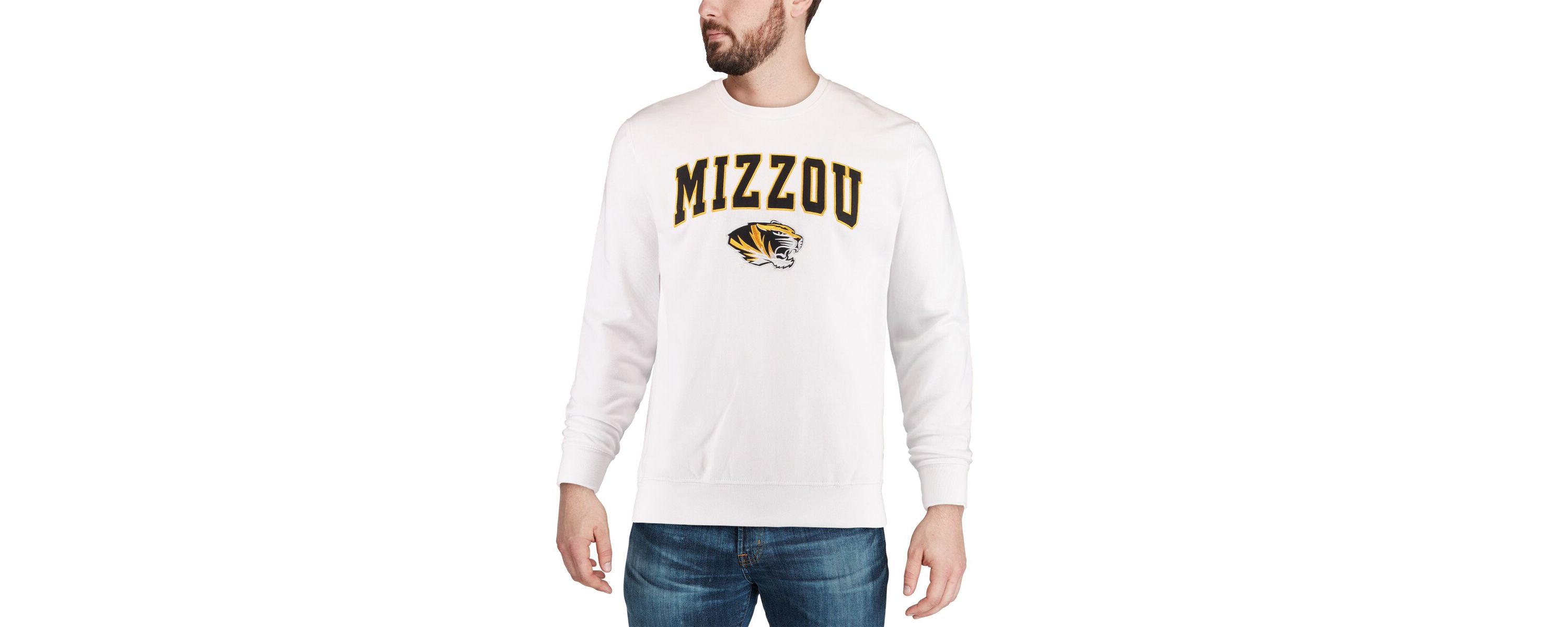 NCAA Missouri Tigers Arch & Logo Crew Neck Sweatshirt