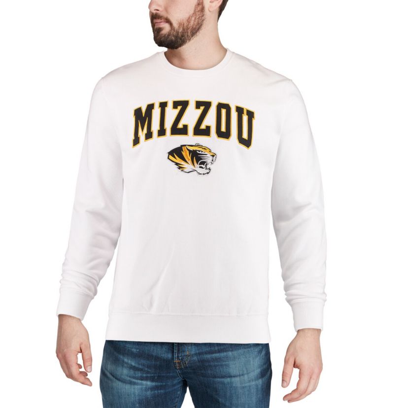 NCAA Missouri Tigers Arch & Logo Crew Neck Sweatshirt