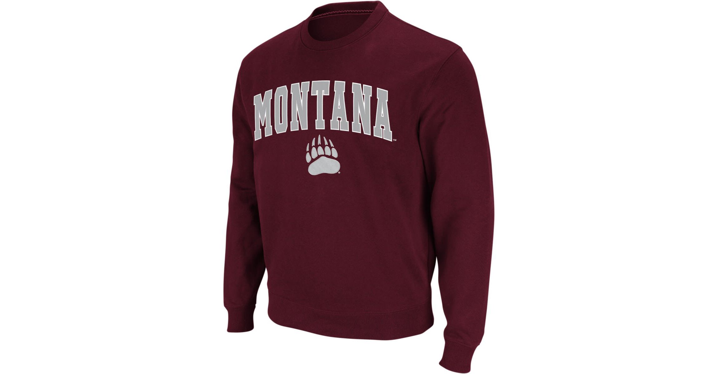 NCAA Montana Grizzlies Arch & Logo Crew Neck Sweatshirt