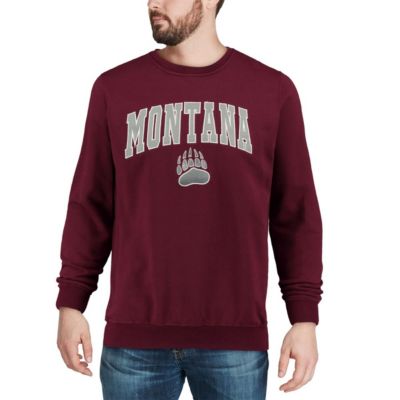 NCAA Montana Grizzlies Arch & Logo Crew Neck Sweatshirt