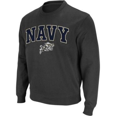 Navy Midshipmen NCAA Arch & Logo Crew Neck Sweatshirt