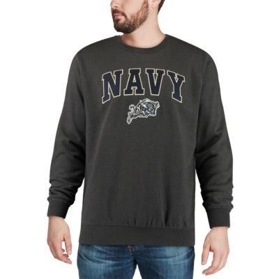 Navy Midshipmen NCAA Arch & Logo Crew Neck Sweatshirt
