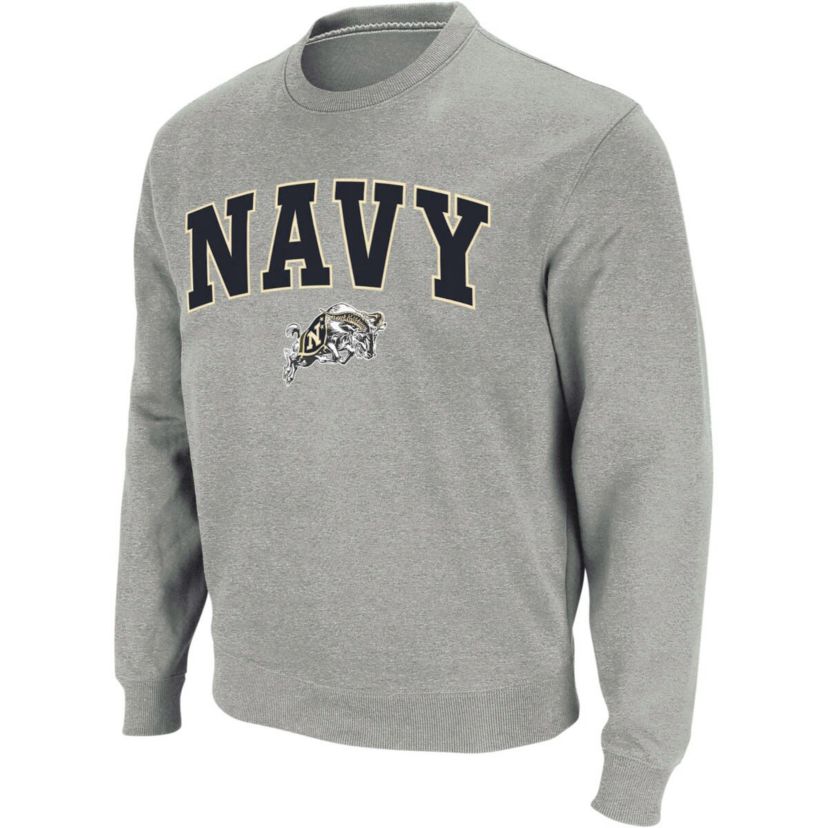 Navy Midshipmen NCAA Midshipmen Arch & Logo Crew Neck Sweatshirt