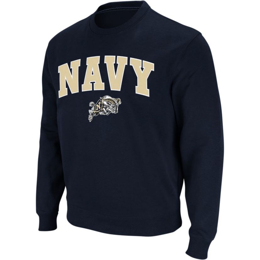 Navy Midshipmen NCAA Midshipmen Arch & Logo Crew Neck Sweatshirt