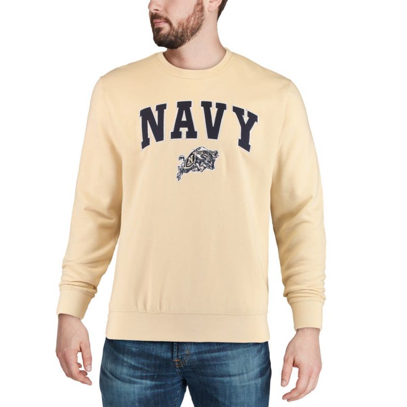 Navy Midshipmen NCAA Midshipmen Arch & Logo Crew Neck Sweatshirt