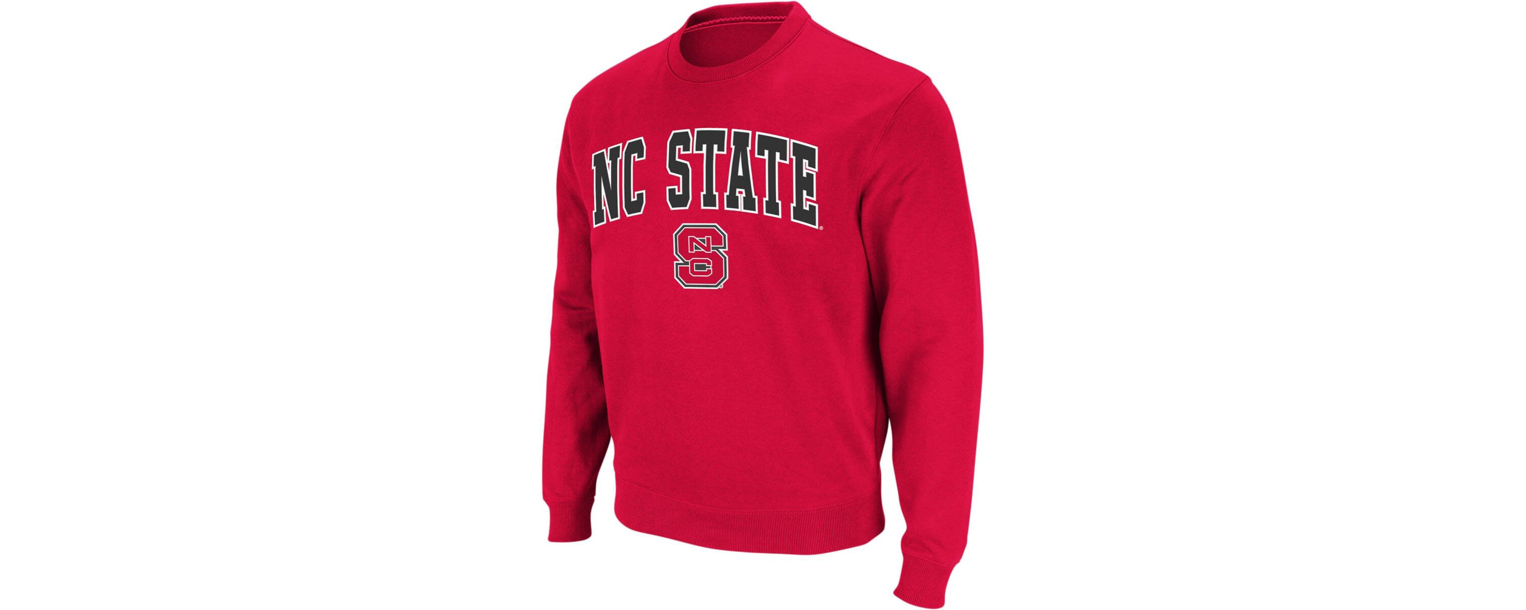 NCAA NC State Wolfpack Arch & Logo Crew Neck Sweatshirt