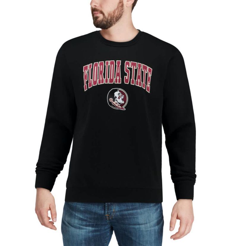 NCAA Florida State Seminoles Arch & Logo Crew Neck Sweatshirt