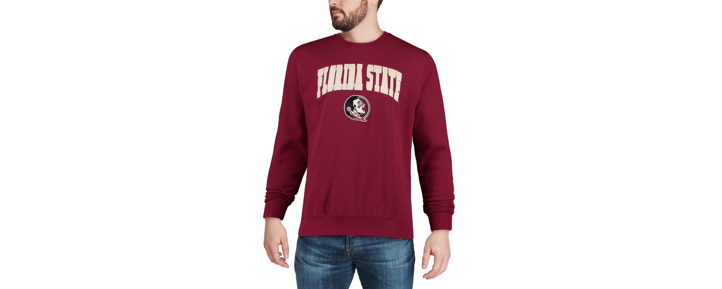 NCAA Florida State Seminoles Arch & Logo Crew Neck Sweatshirt