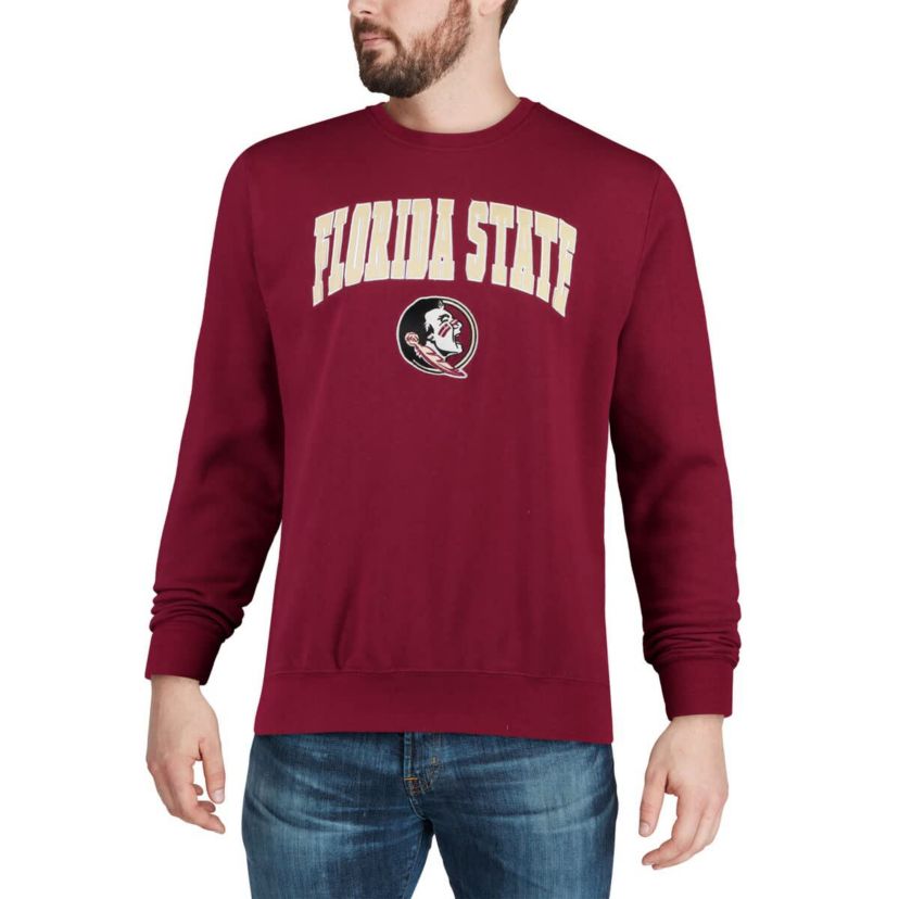 NCAA Florida State Seminoles Arch & Logo Crew Neck Sweatshirt