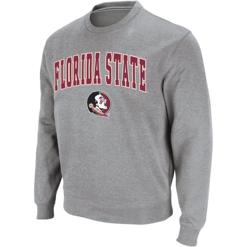 NCAA Florida State Seminoles Arch & Logo Crew Neck Sweatshirt