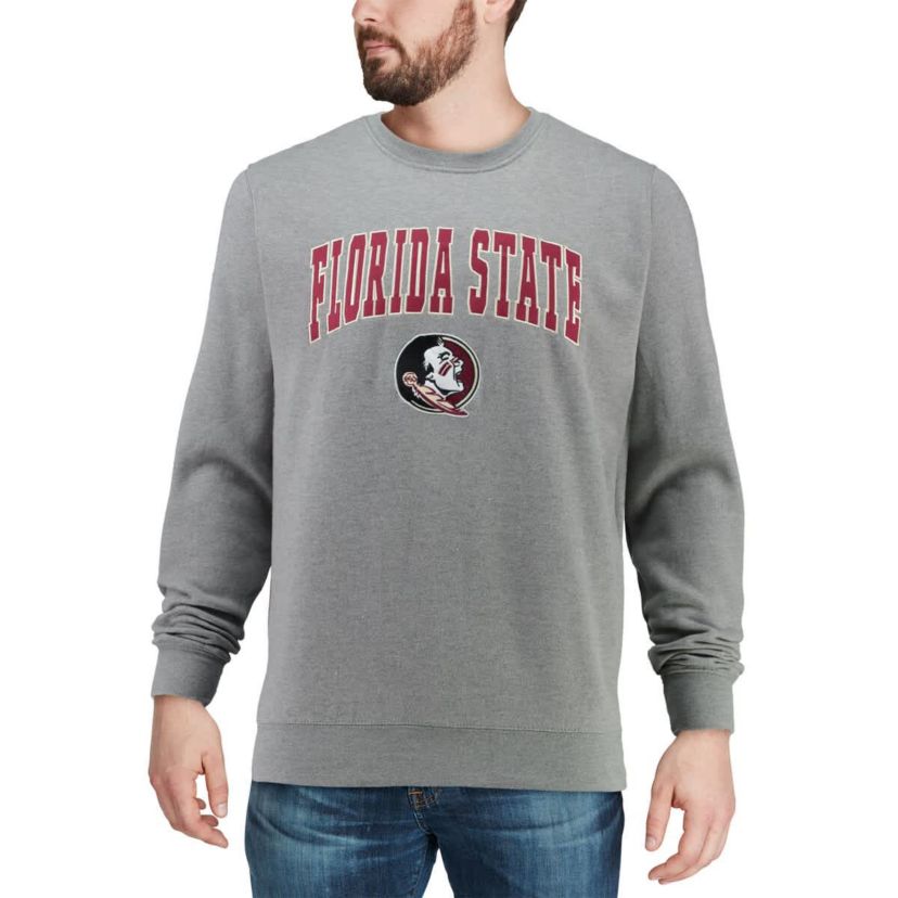 NCAA Florida State Seminoles Arch & Logo Crew Neck Sweatshirt