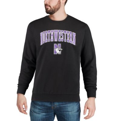 NCAA Northwestern Wildcats Arch & Logo Crew Neck Sweatshirt